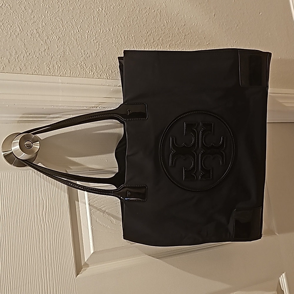 TORY BURCH ELLA PATENT TOTE $145